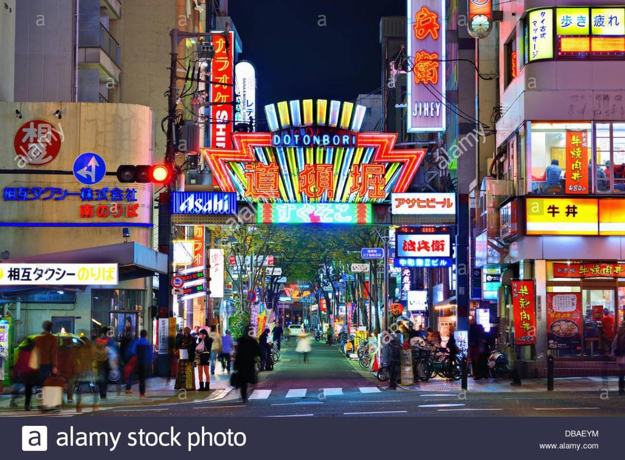 Airbnb Licensed Namba Dotonbori 1Min Max 6Pax Osaka Exterior photo